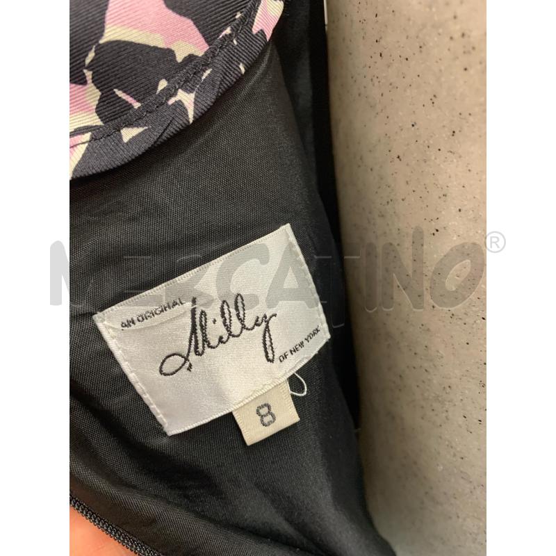 VESTITO DONNA MILLY NERO FIORI ROSA  | Mercatino dell'Usato Roma re di roma 5