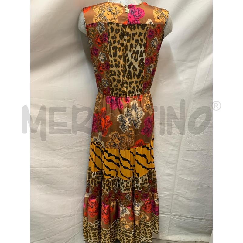 VESTITO DONNA SILVIAN HEACH ANIMALIER BEIGE FIORI | Mercatino dell'Usato Roma re di roma 3