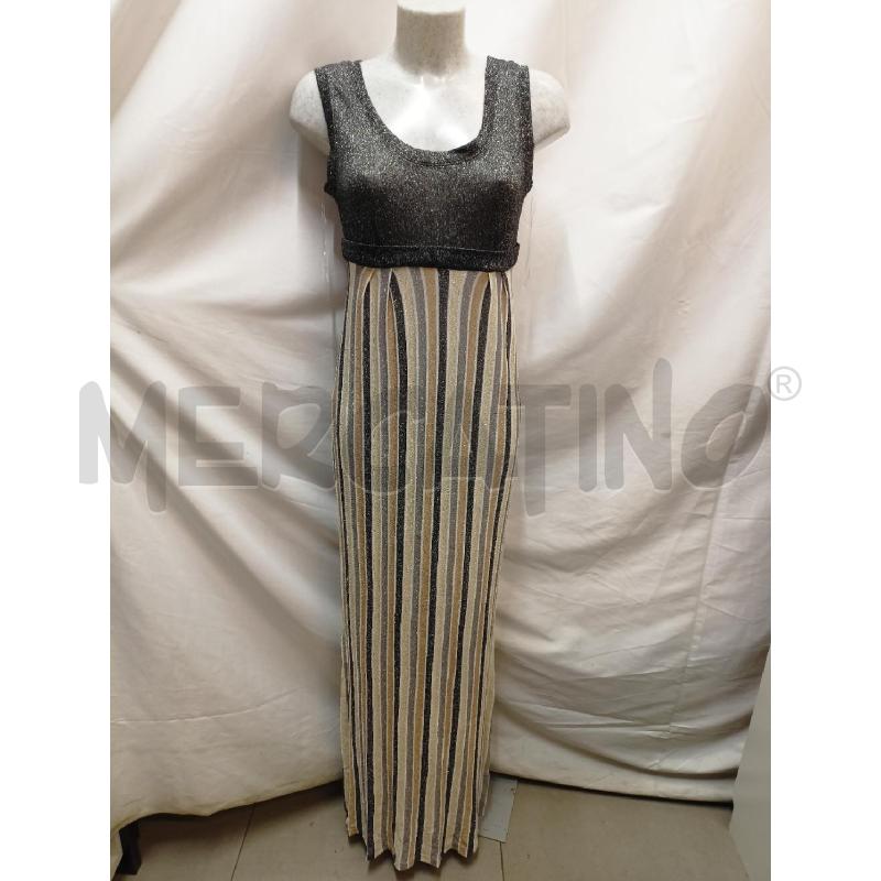 VESTITO DONNA TWIN SET GLITTER GRIGIO DORAT | Mercatino dell'Usato Roma re di roma 1