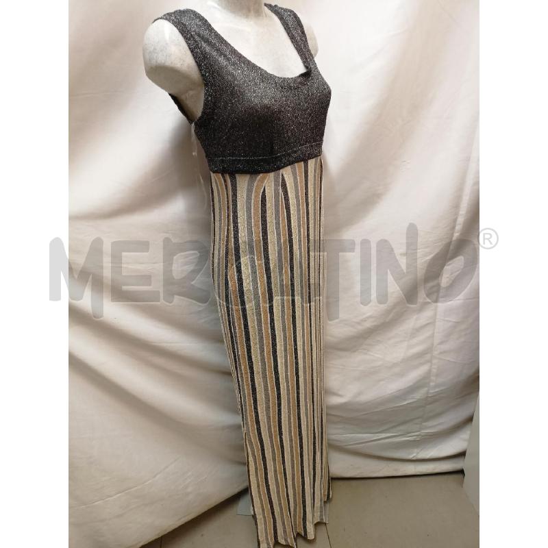 VESTITO DONNA TWIN SET GLITTER GRIGIO DORAT | Mercatino dell'Usato Roma re di roma 2