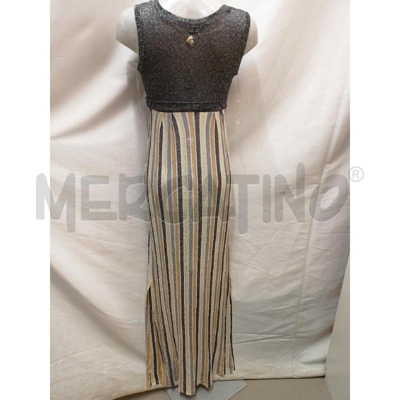 VESTITO DONNA TWIN SET GLITTER GRIGIO DORAT | Mercatino dell'Usato Roma re di roma 3