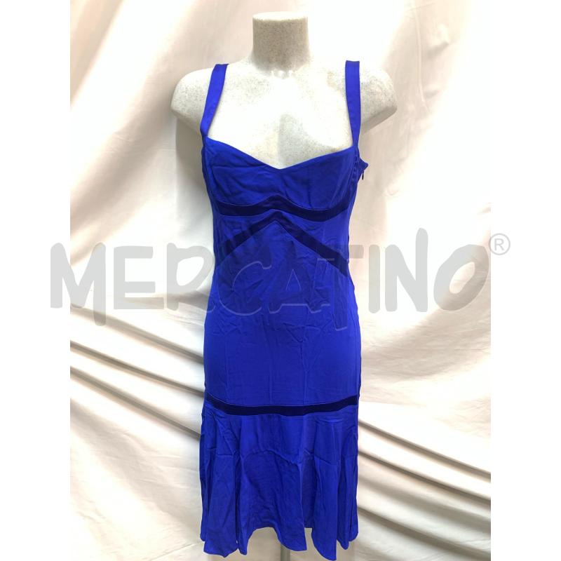 VESTITO DONNA VERSACE BLU DETT SETA | Mercatino dell'Usato Roma re di roma 1