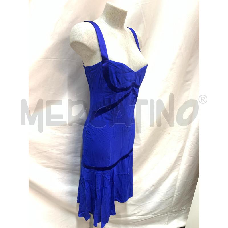VESTITO DONNA VERSACE BLU DETT SETA | Mercatino dell'Usato Roma re di roma 2