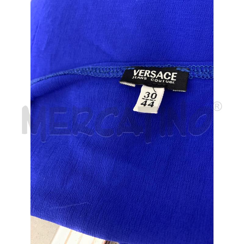 VESTITO DONNA VERSACE BLU DETT SETA | Mercatino dell'Usato Roma re di roma 5