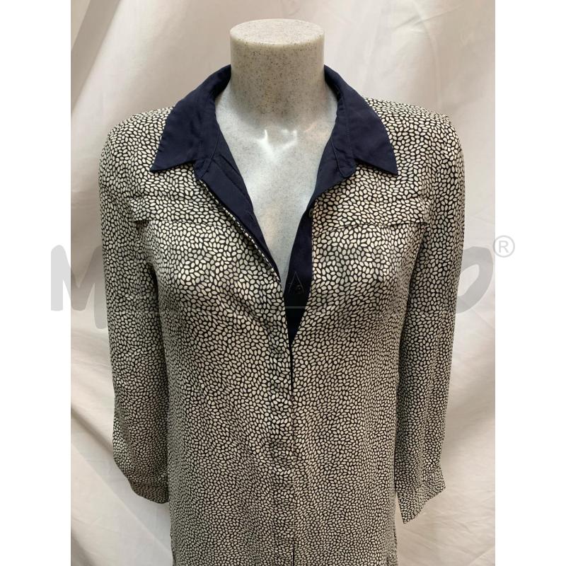 VESTITO DONNA WHISTLES SETA BEIGE BLU | Mercatino dell'Usato Roma re di roma 4