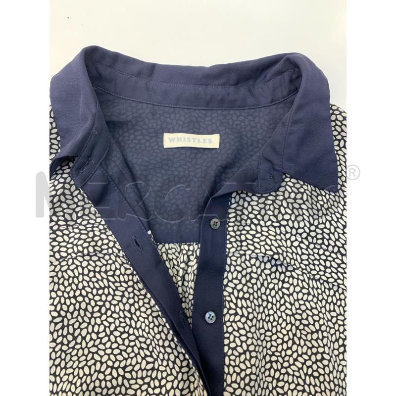 VESTITO DONNA WHISTLES SETA BEIGE BLU | Mercatino dell'Usato Roma re di roma 5