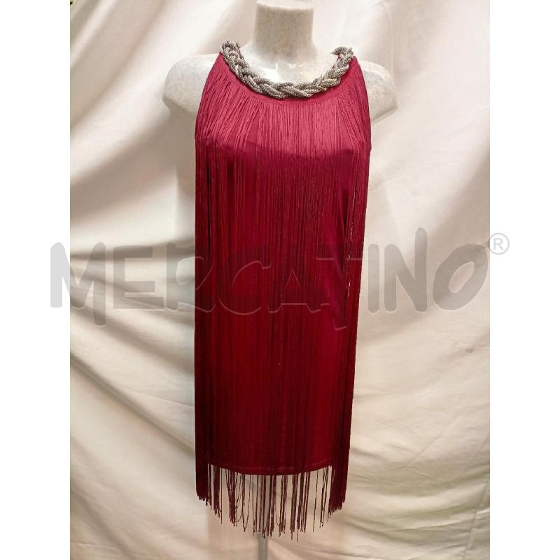 VESTITO DROLE DE LE COPINE BORDEAUX FRANGE | Mercatino dell'Usato Roma re di roma 1