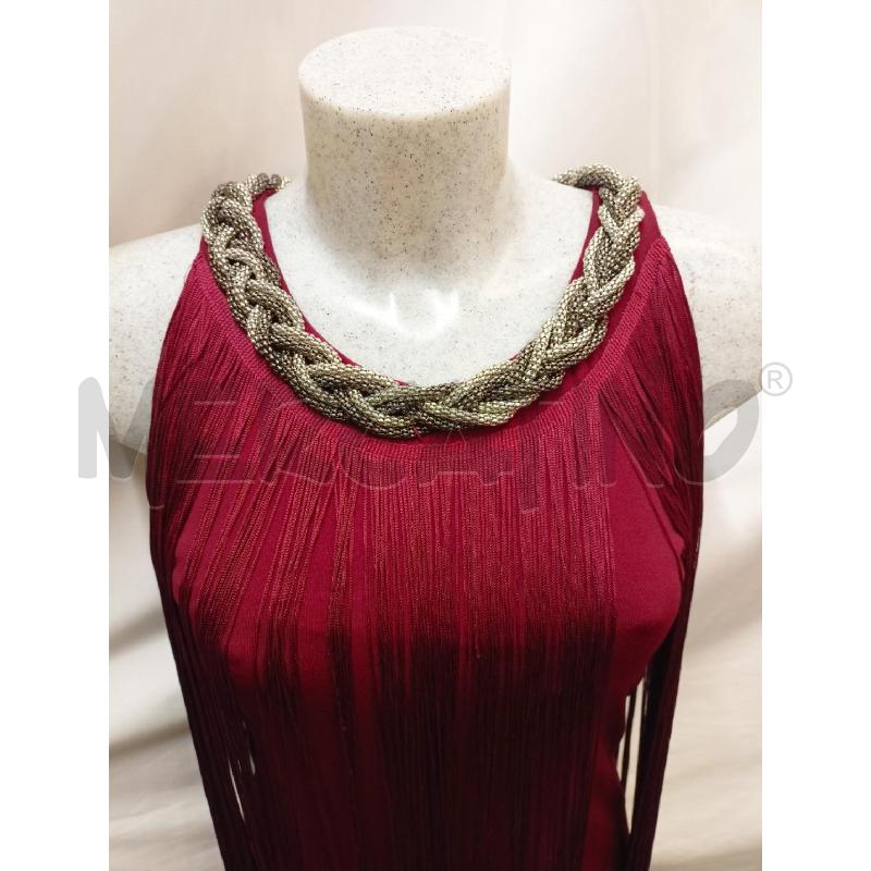 VESTITO DROLE DE LE COPINE BORDEAUX FRANGE | Mercatino dell'Usato Roma re di roma 4
