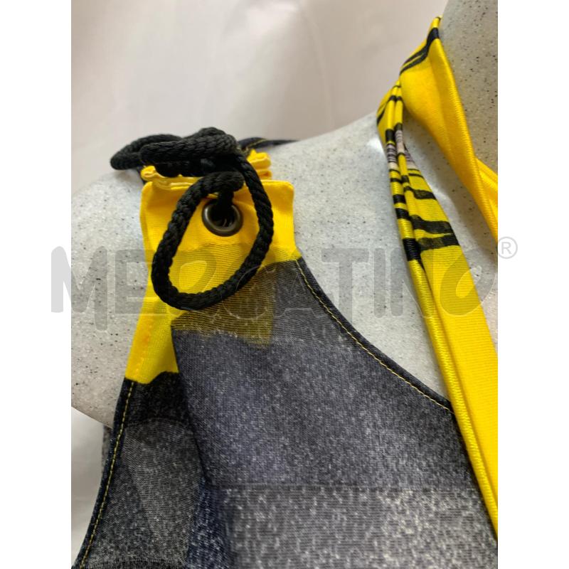 VESTITO DUBIN TULLE GRGIO PUNTINI GIALLO FIORE | Mercatino dell'Usato Roma re di roma 3
