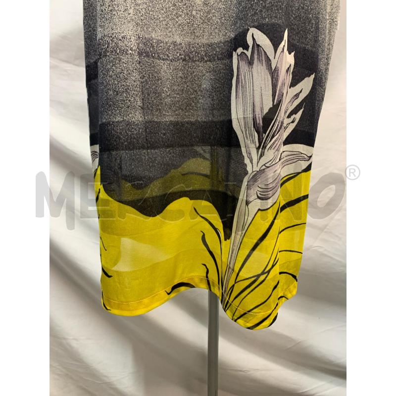 VESTITO DUBIN TULLE GRGIO PUNTINI GIALLO FIORE | Mercatino dell'Usato Roma re di roma 4