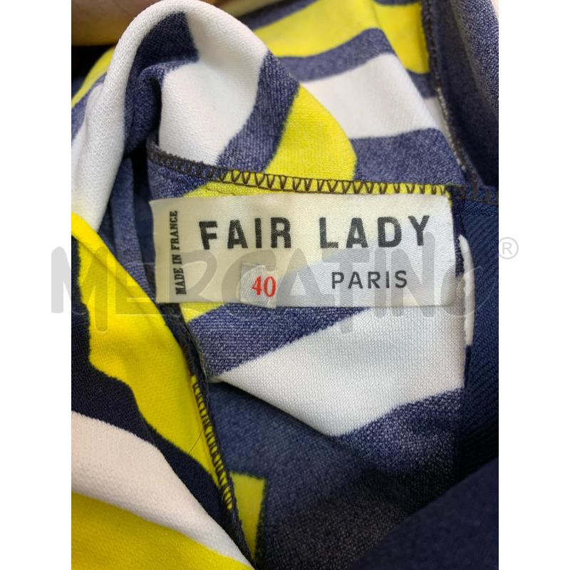 VESTITO FAIR LADY BLU GIALLO  | Mercatino dell'Usato Roma re di roma 5
