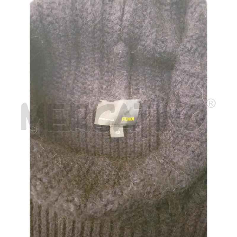 VESTITO FENDI BLU COSTINE COLLO ALT | Mercatino dell'Usato Roma re di roma 5