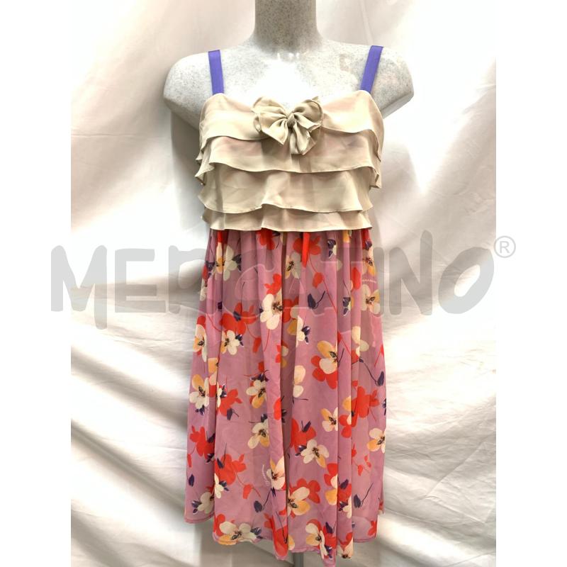 VESTITO FORNARINA ROSA ANTICO FIORI VARI | Mercatino dell'Usato Roma re di roma 1