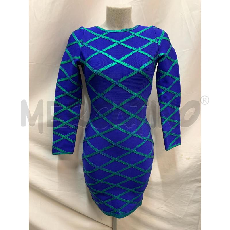 VESTITO FSHEEBO.COM BLU ELETTRICO INTROCI VERDE  | Mercatino dell'Usato Roma re di roma 1