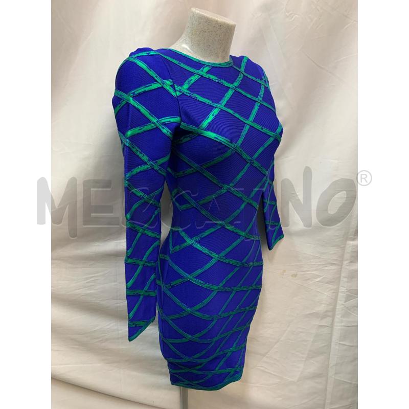 VESTITO FSHEEBO.COM BLU ELETTRICO INTROCI VERDE  | Mercatino dell'Usato Roma re di roma 2