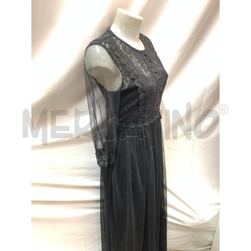 VESTITO GIORGIA E JONH NERO TULLE RICAMO | Mercatino dell'Usato Roma re di roma 3