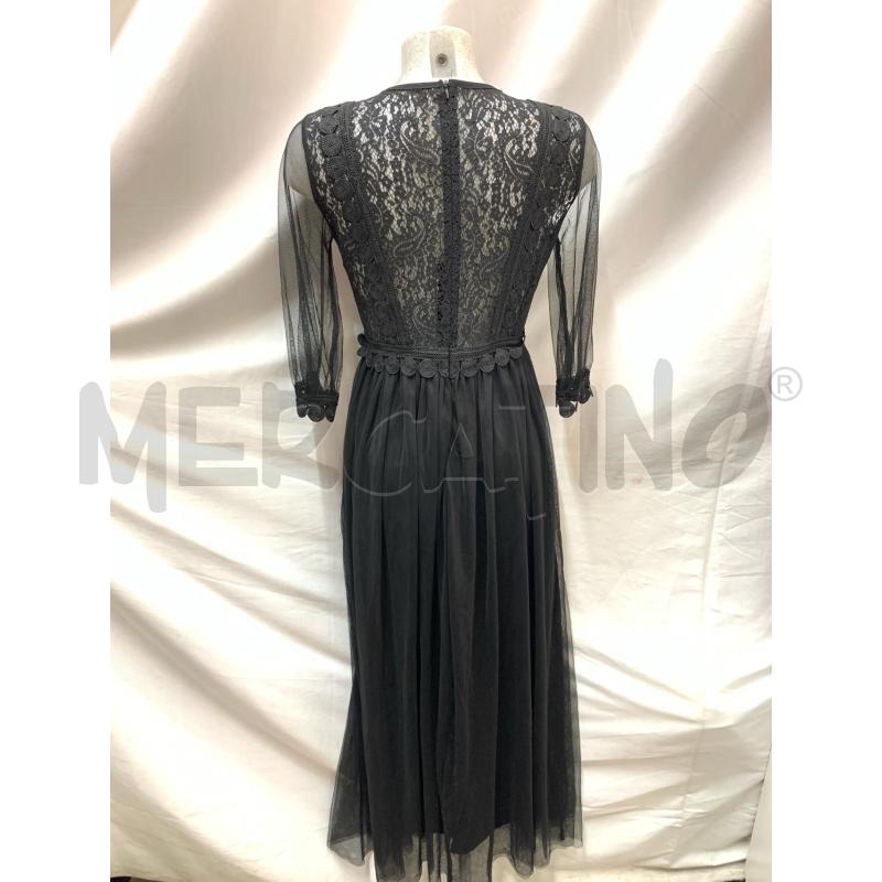 VESTITO GIORGIA E JONH NERO TULLE RICAMO | Mercatino dell'Usato Roma re di roma 4
