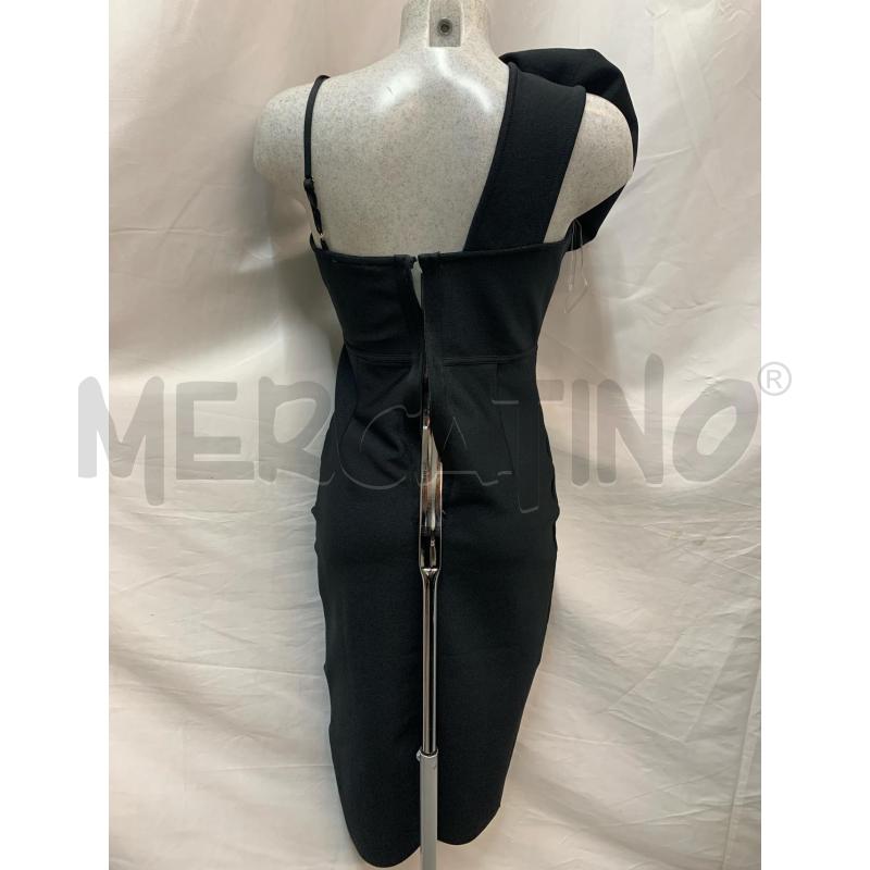 VESTITO GIOVANNA MANDARANO NERO FIORR ROUCHES | Mercatino dell'Usato Roma re di roma 4