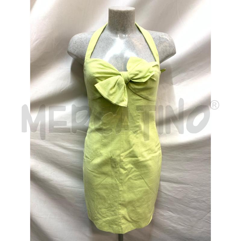 VESTITO LUISA SPAGNOLI VERDE LIME FIOCCO  | Mercatino dell'Usato Roma re di roma 1