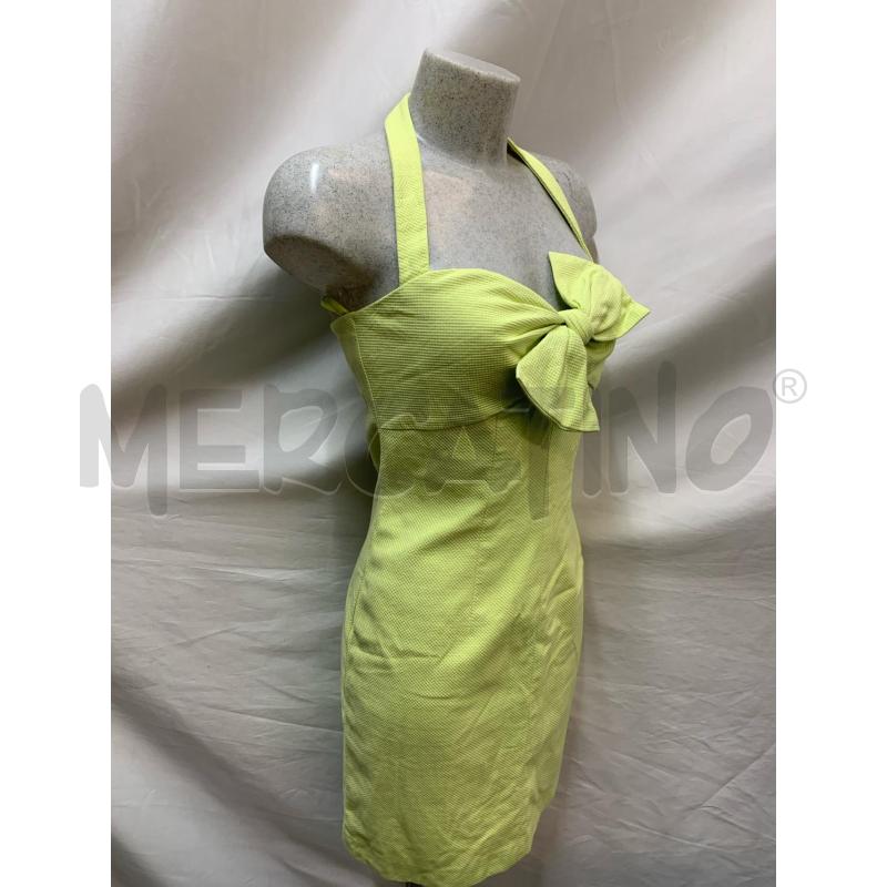 VESTITO LUISA SPAGNOLI VERDE LIME FIOCCO  | Mercatino dell'Usato Roma re di roma 2
