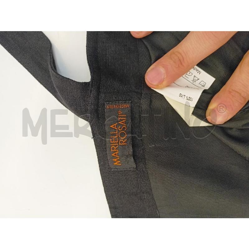 VESTITO MARIELLA ROSATI NERO LINO CULISSE | Mercatino dell'Usato Roma re di roma 5