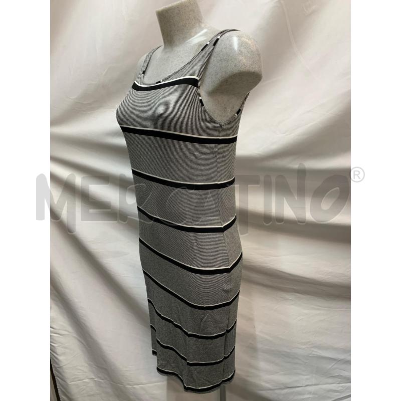 VESTITO MARTINO MIDALI NERO BIANCO MULTIRIGHE  | Mercatino dell'Usato Roma re di roma 2