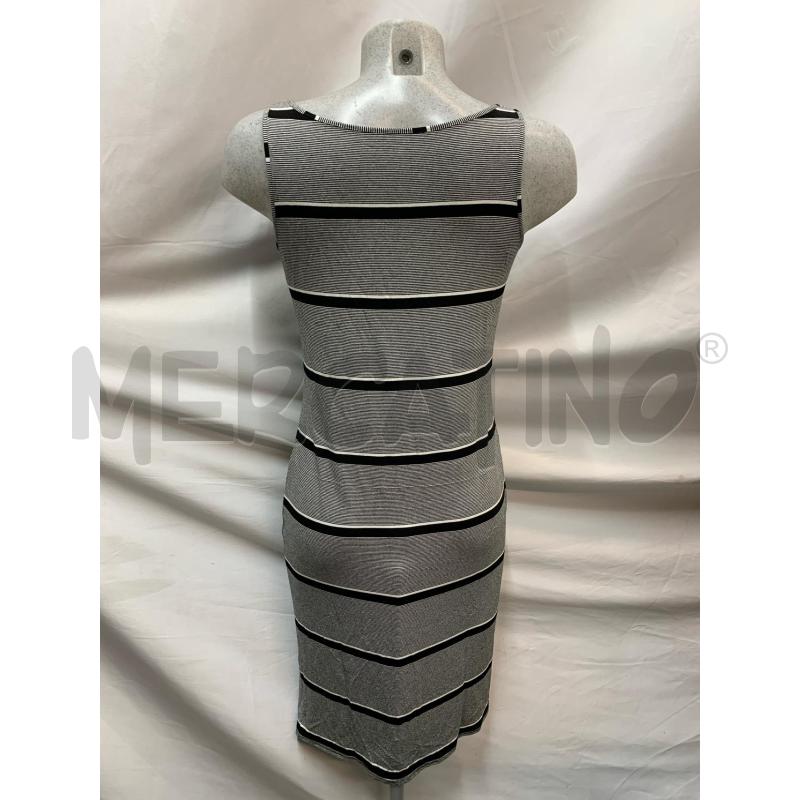 VESTITO MARTINO MIDALI NERO BIANCO MULTIRIGHE  | Mercatino dell'Usato Roma re di roma 3
