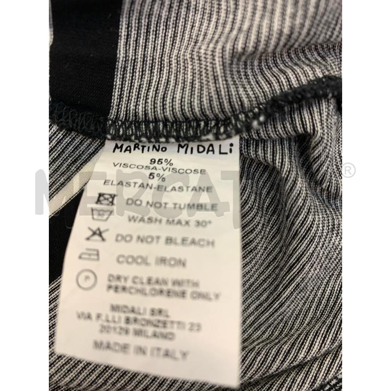 VESTITO MARTINO MIDALI NERO BIANCO MULTIRIGHE  | Mercatino dell'Usato Roma re di roma 4
