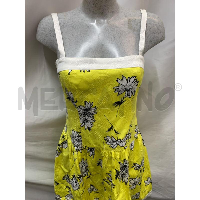 VESTITO MAX MARA GIALLO FIORI BIANCHI  | Mercatino dell'Usato Roma re di roma 4