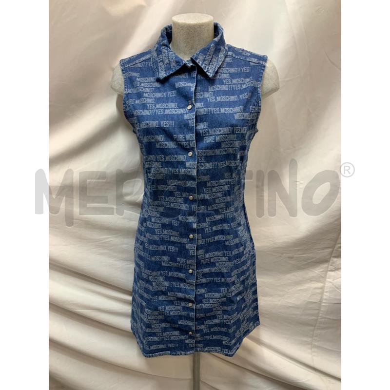 VESTITO MOSCHINO DENIM LOGO | Mercatino dell'Usato Roma re di roma 1