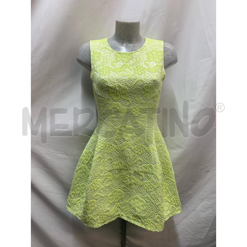 VESTITO PINKO BIANCO FIORI VERDE LIME | Mercatino dell'Usato Roma re di roma 1