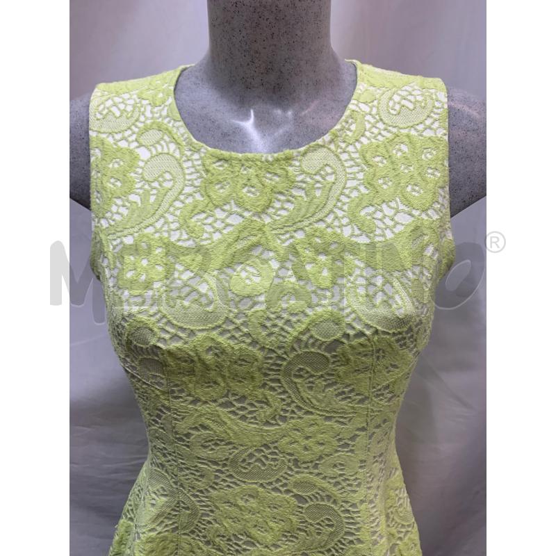 VESTITO PINKO BIANCO FIORI VERDE LIME | Mercatino dell'Usato Roma re di roma 4
