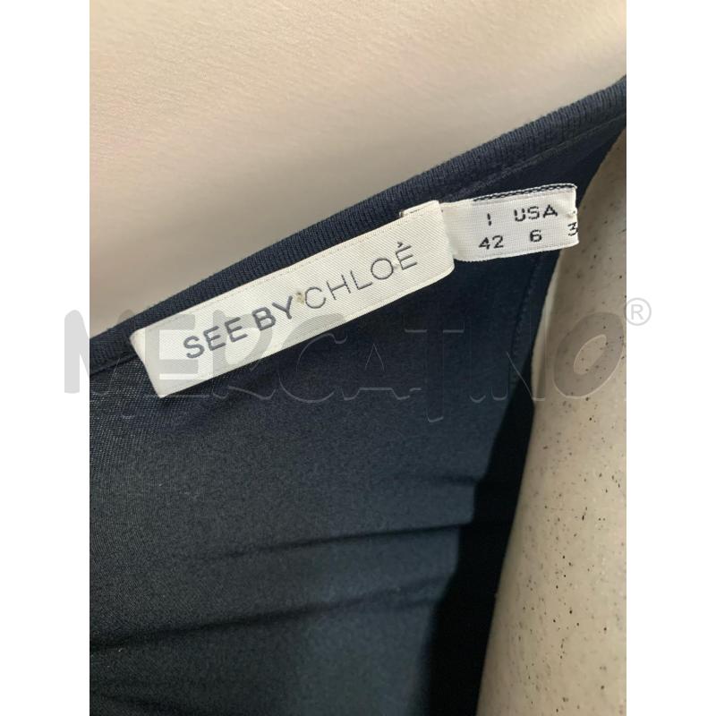 VESTITO SEEBY CHLOE NERO SETA COTONE MAGLINA | Mercatino dell'Usato Roma re di roma 5
