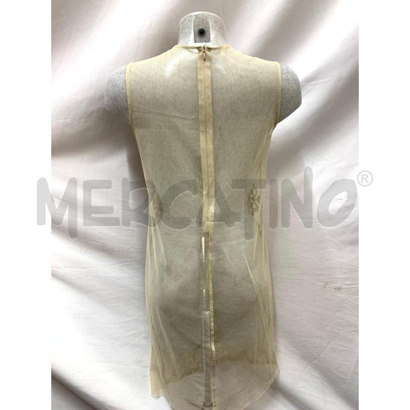 VESTITO ULI SCHNEIDER TULLE BEIGE RICAMI  | Mercatino dell'Usato Roma re di roma 3