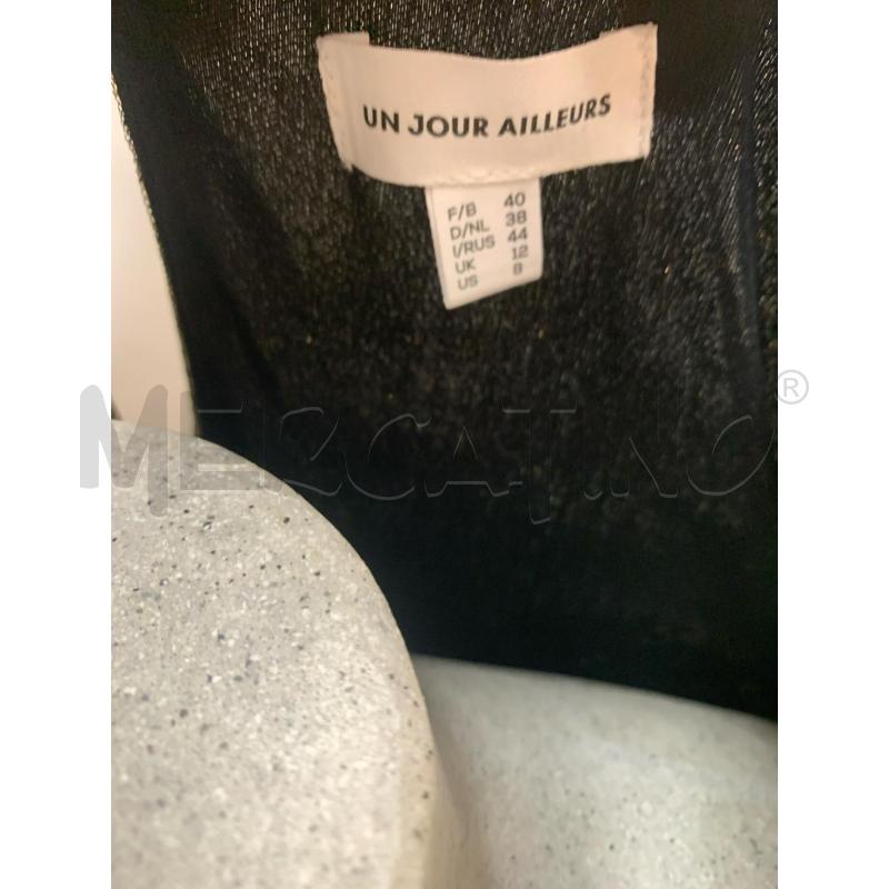 VESTITO UN JOUR AILLEURNERO RICAMI ORO TULLE | Mercatino dell'Usato Roma re di roma 5