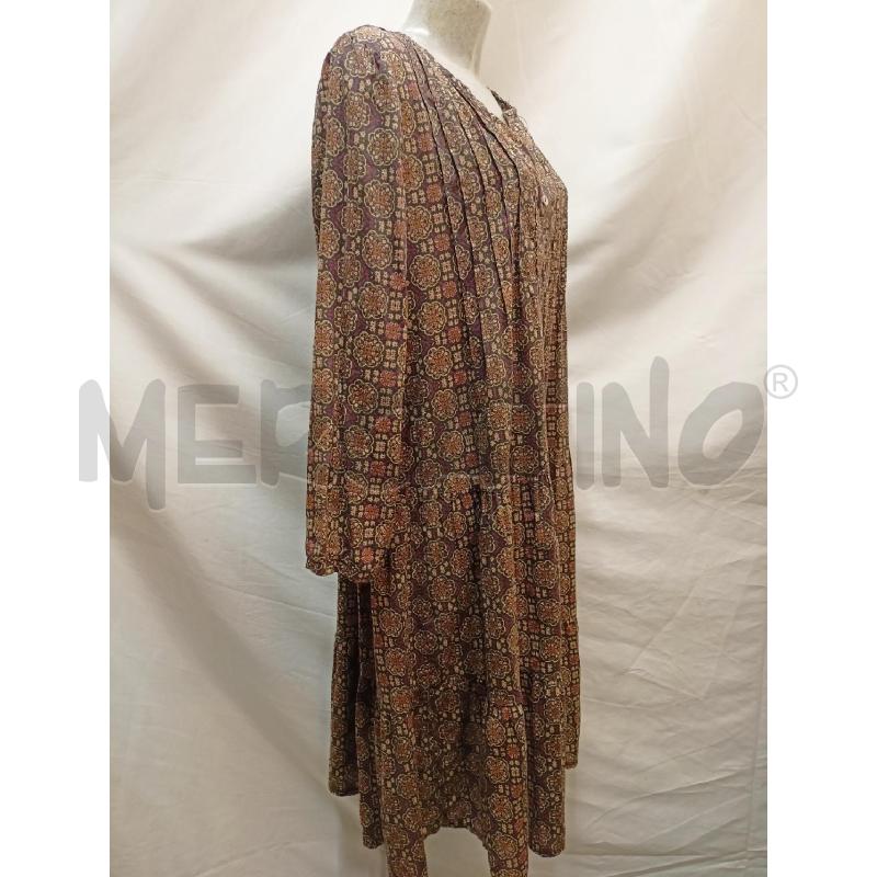 VESTITO WU SIDE MARRONE RICAMI ETNICI  | Mercatino dell'Usato Roma re di roma 3