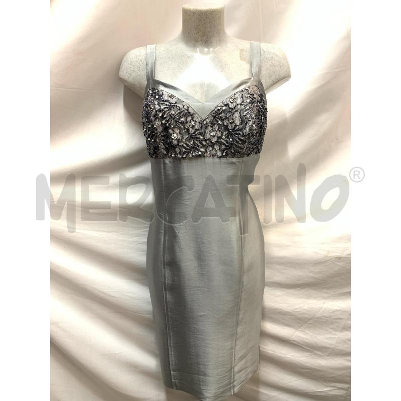 VESTITO  LUCIEN MOSCO' GRIGIO RICAMI  | Mercatino dell'Usato Roma re di roma 1
