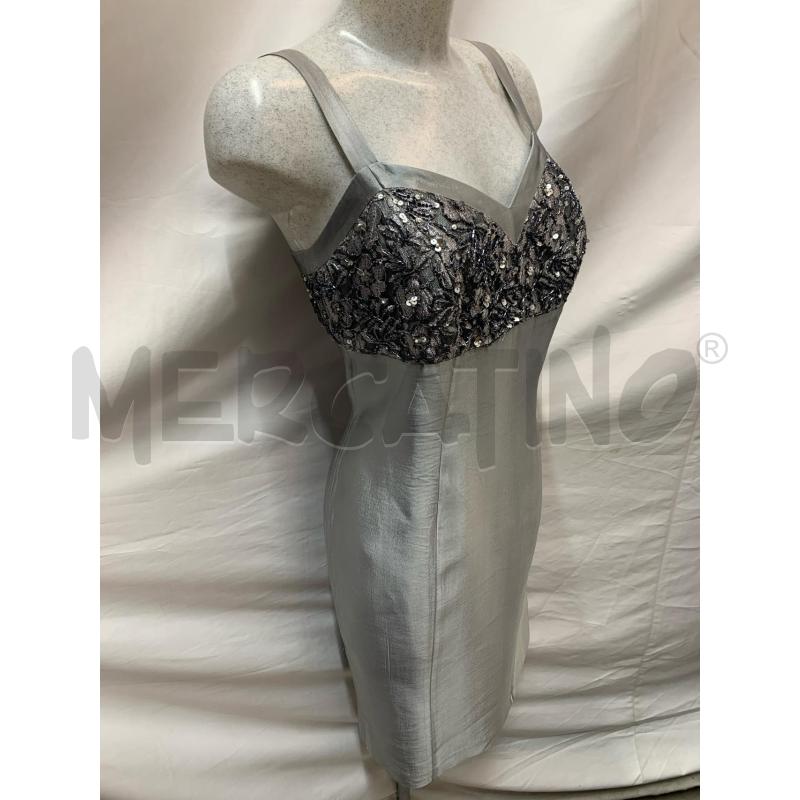 VESTITO  LUCIEN MOSCO' GRIGIO RICAMI  | Mercatino dell'Usato Roma re di roma 2