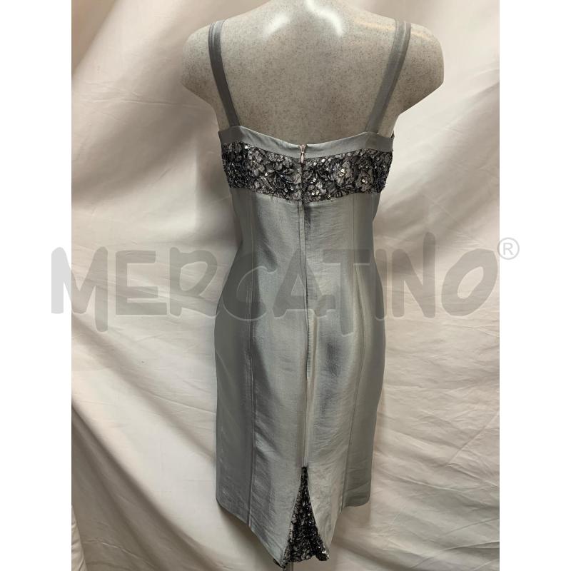 VESTITO  LUCIEN MOSCO' GRIGIO RICAMI  | Mercatino dell'Usato Roma re di roma 3