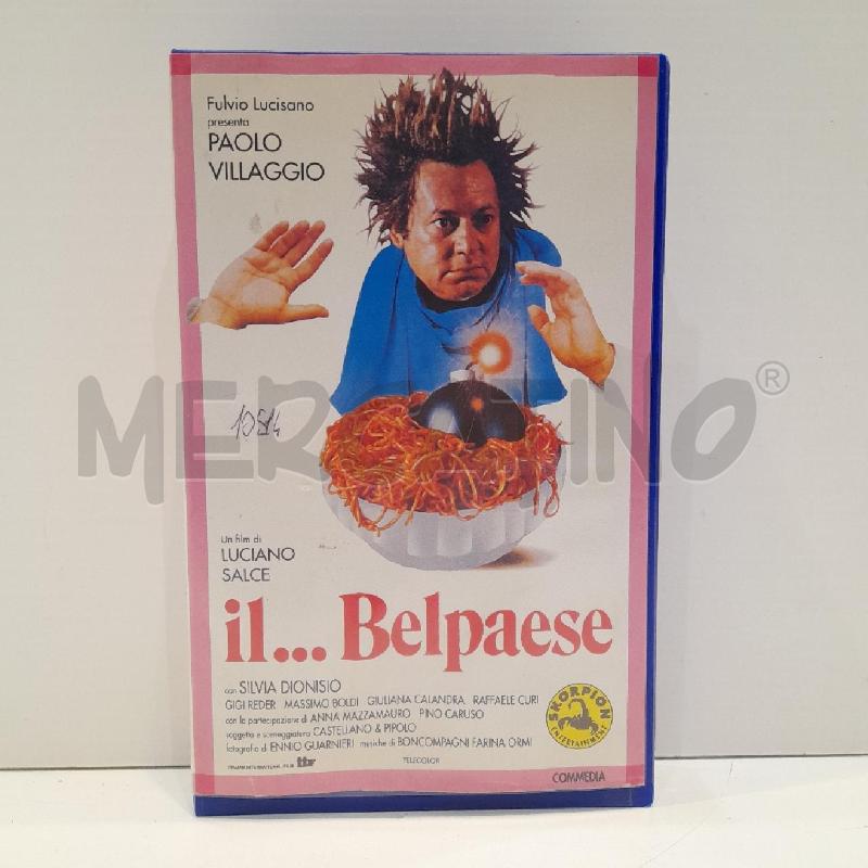 VHS IL BELPAESE PAOLO VILLAGGIO EDIZIONE SKORPION 1994 | Mercatino dell'Usato Roma re di roma 1