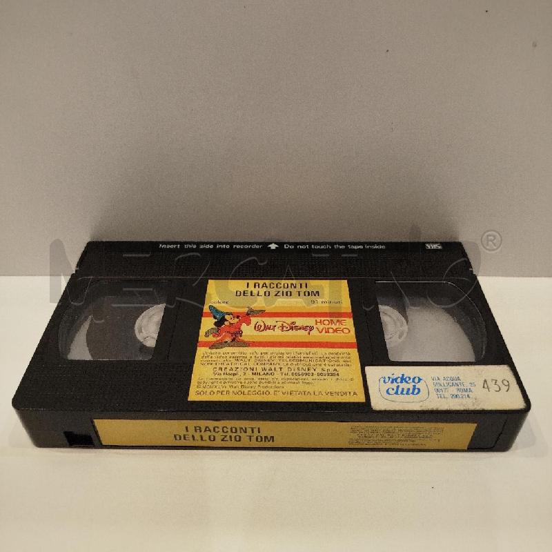 VHS I RACCONTI DELLO ZIO TOM 1966 WALT DISNEY HOME VIDEO COD.4041 PRIMA EDIZIONE | Mercatino dell'Usato Roma re di roma 5