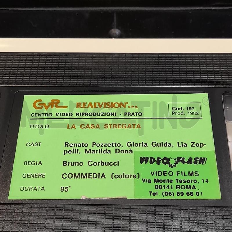 VHS LA CASA STREGATA RENATO POZZETTO EDIZIONE CVR | Mercatino dell'Usato Roma re di roma 5