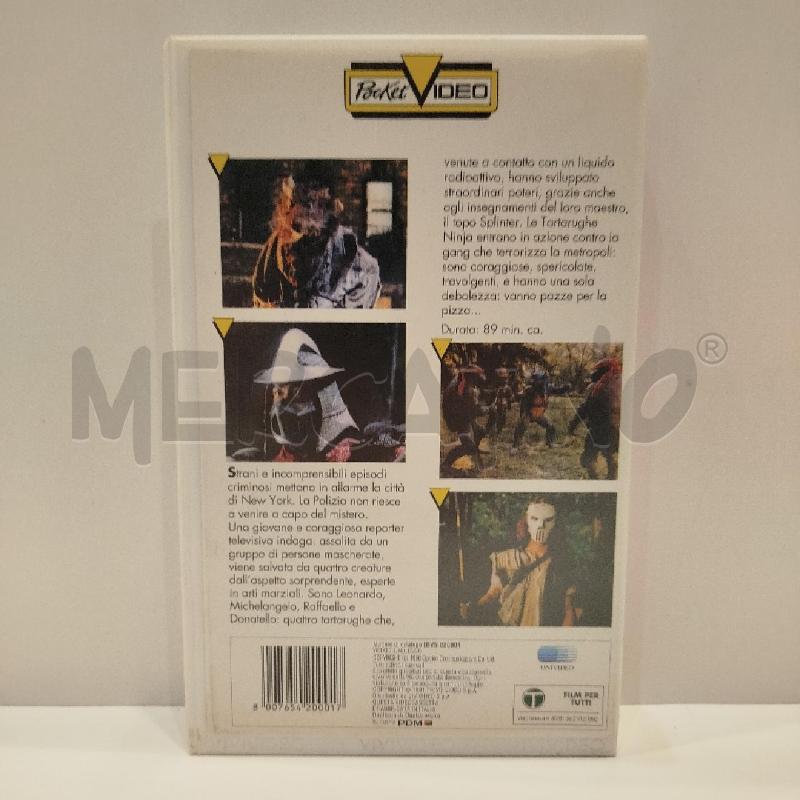VHS TARTARUGHE NINJA ALLA RISCOSSA 1991 VIVIVIDEO | Mercatino dell'Usato Roma re di roma 2
