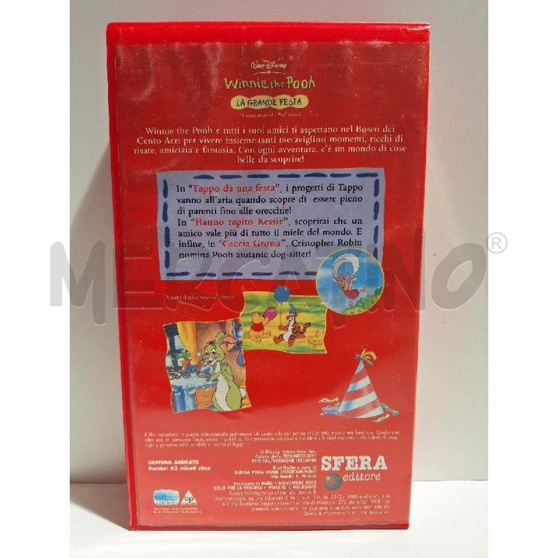 VHS WINNIE THE POOH LA GRANDE FESTA  | Mercatino dell'Usato Roma re di roma 3