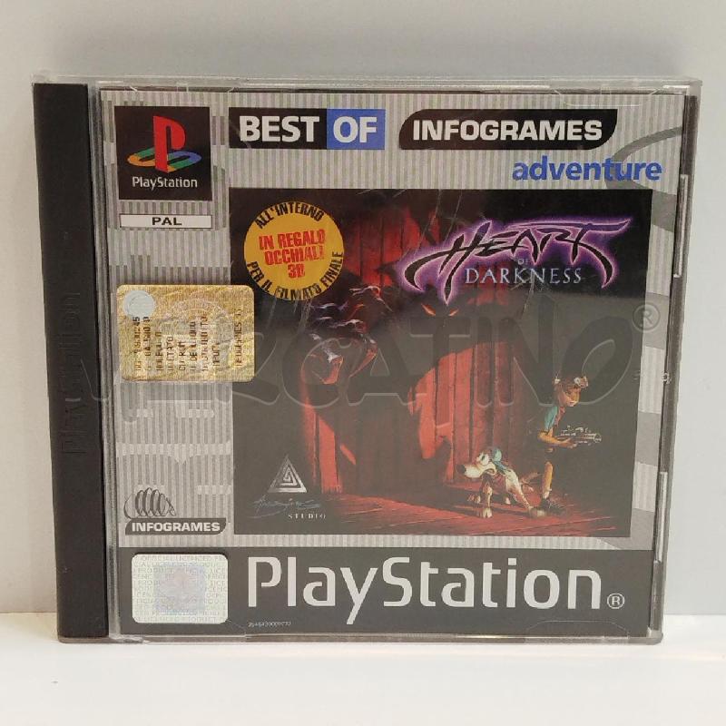 VIDEOGIOCO PLAYSTATION 1 HEART OF DARKNESS COMPLETO ITALIANO BEST OF INFOGRAMES | Mercatino dell'Usato Roma re di roma 1