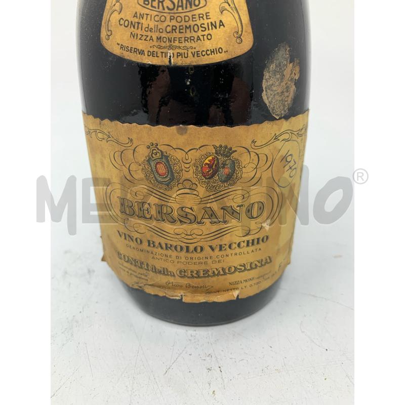 VINO BERSANO BAROLO VECCHIO | Mercatino dell'Usato Roma re di roma 4