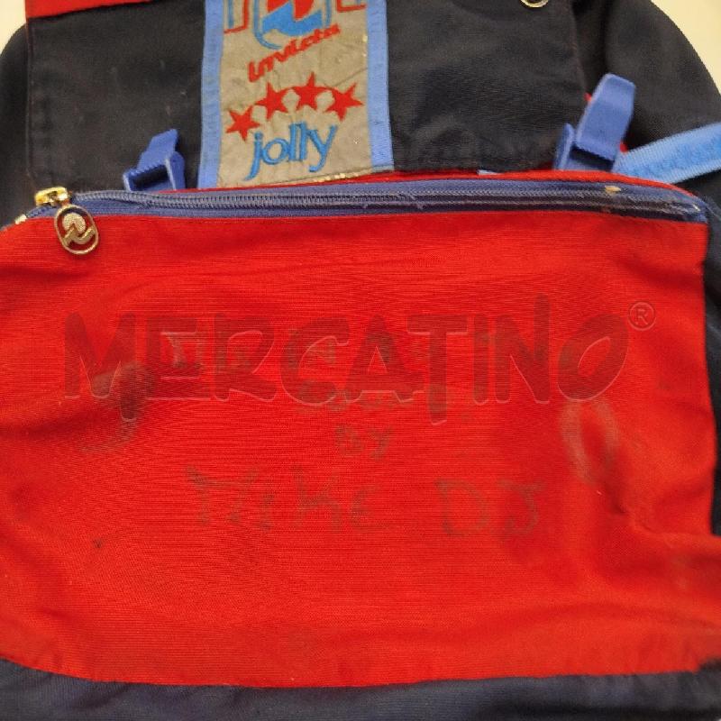 ZAINO VINTAGE ANNI 80 INVICTA JOLLY 4 STELLE BLU/ROSSO | Mercatino dell'Usato Roma re di roma 5