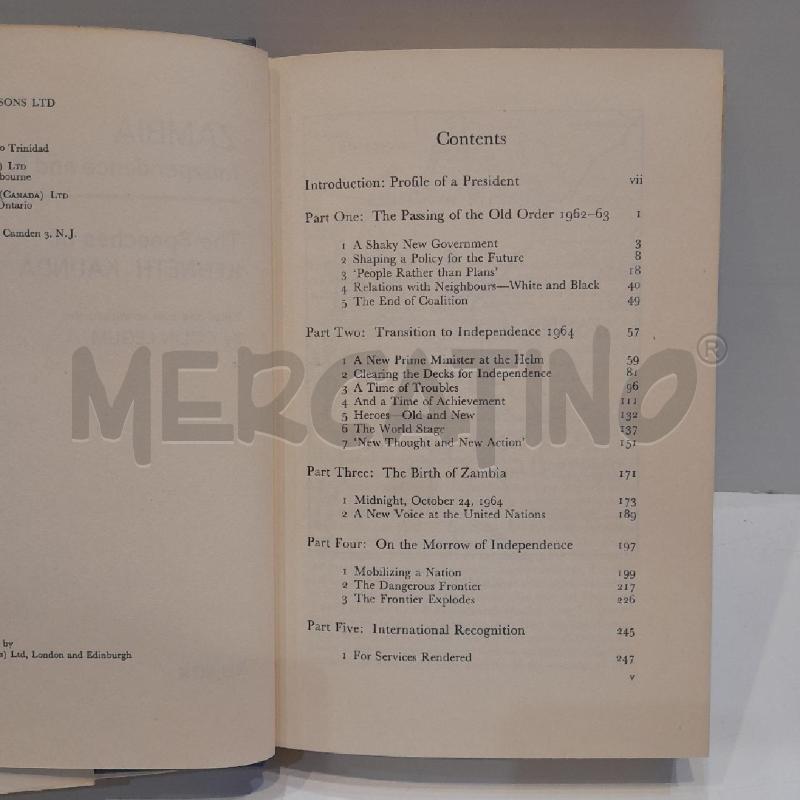 ZAMBIA INDEPENDENCE & BEYOND THE SPEECHES OF KENNETH KAUNDA 1966 | Mercatino dell'Usato Roma re di roma 5
