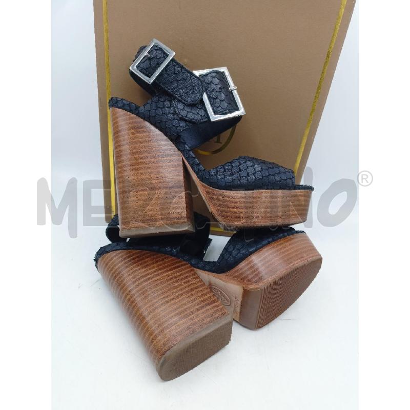 ZEPPA ASH LEGNO FASCE NERO STAMPA PITONE  | Mercatino dell'Usato Roma re di roma 3
