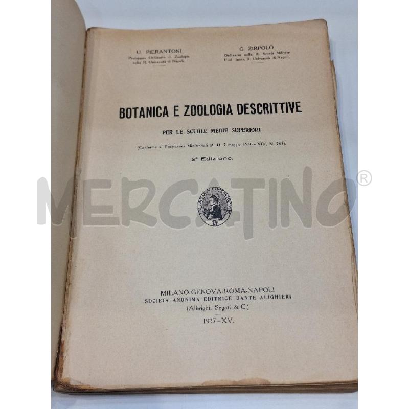 ZIRPOLO BOTANICA E ZOOLOGIA DESCRITTIVE  | Mercatino dell'Usato Roma re di roma 2